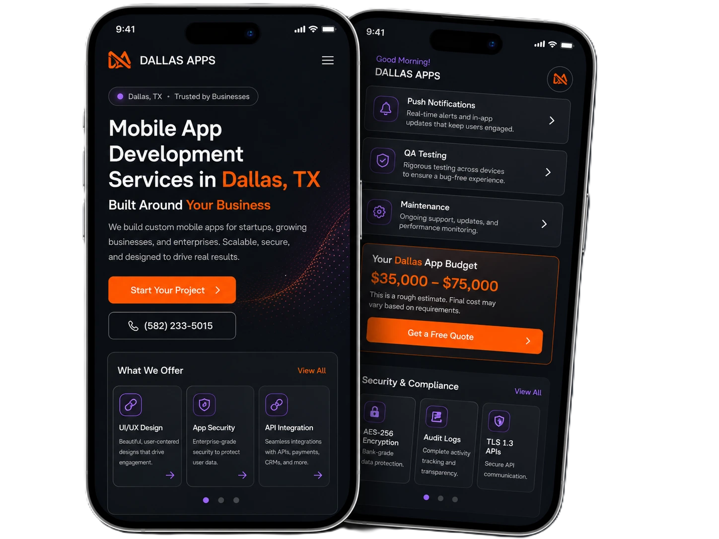 Dallas mobile app idea consultation illustration