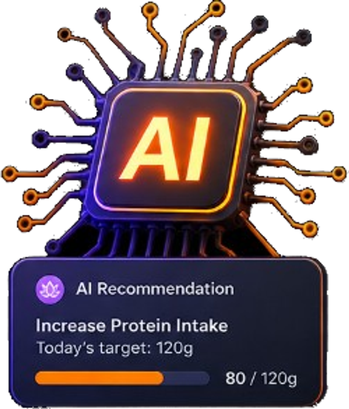 AI-powered fitness app icon