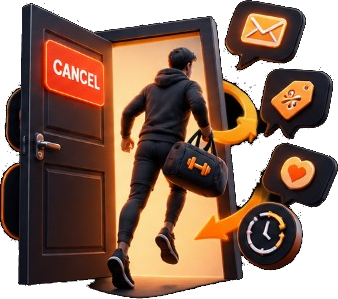 Open door exit management icon