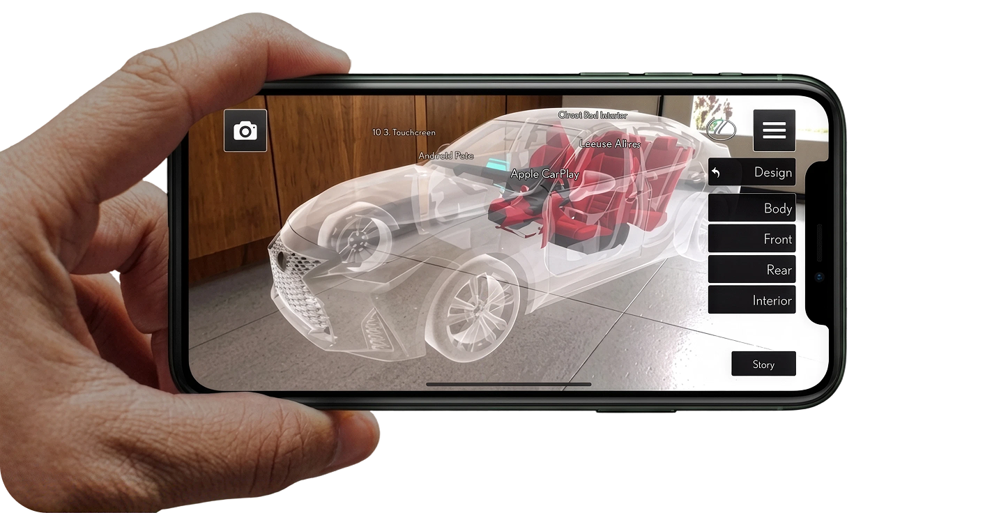 Augmented reality development illustration for hire AR developers hero