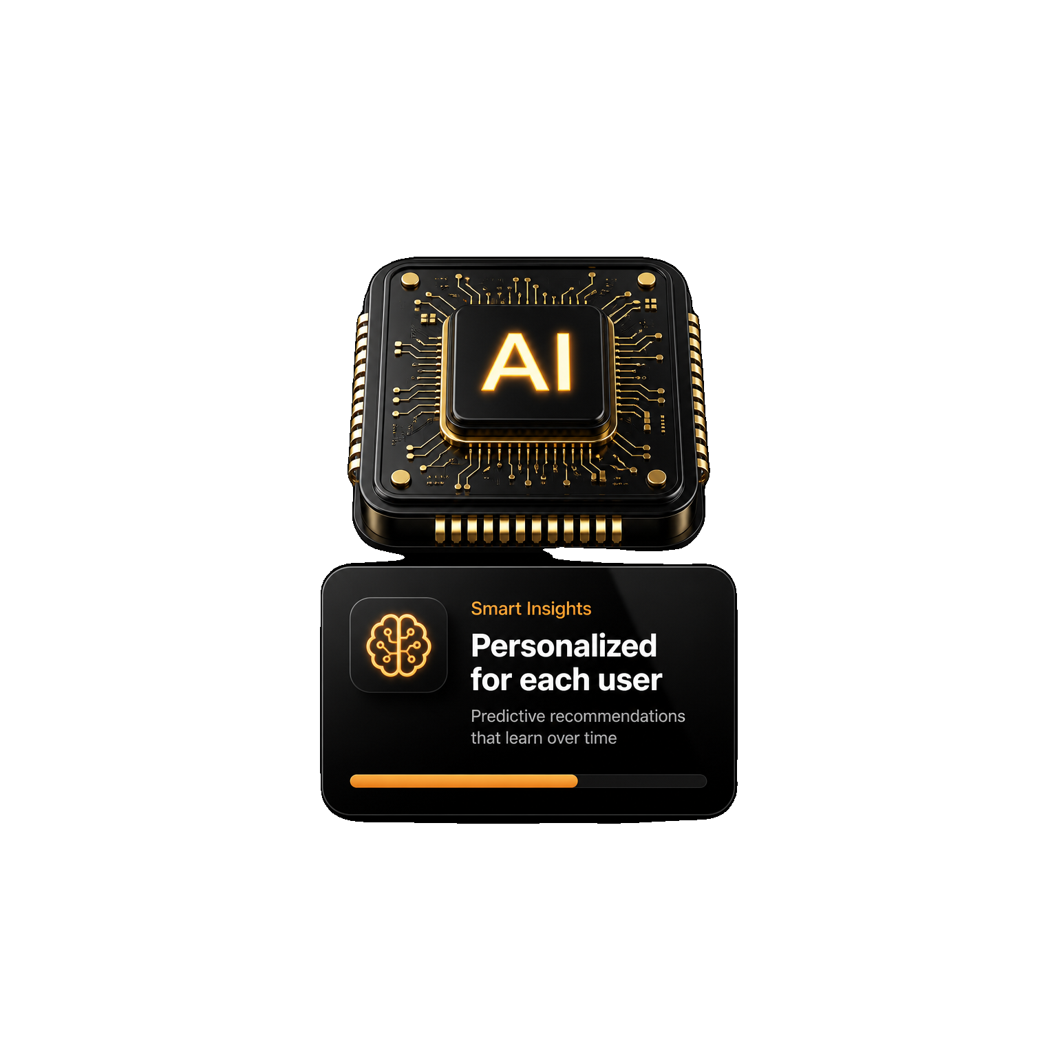 AI chip with recommendation card