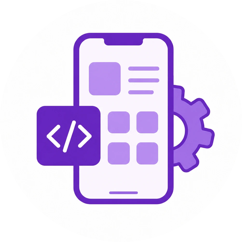 Mobile app development service icon
