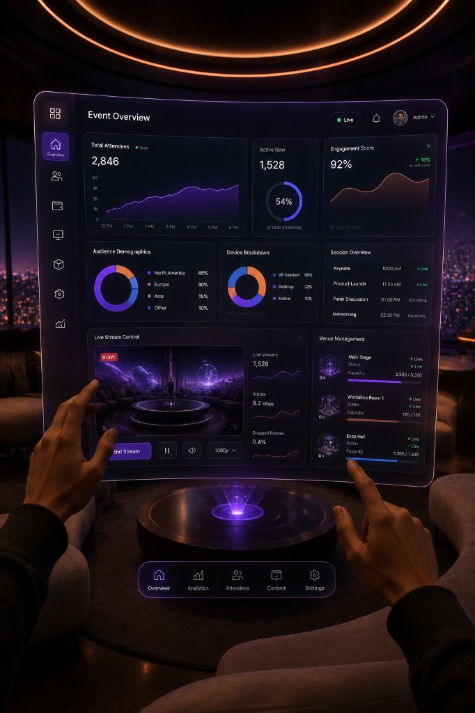 Event dashboard screen